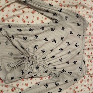 long sleeved butterfly top.